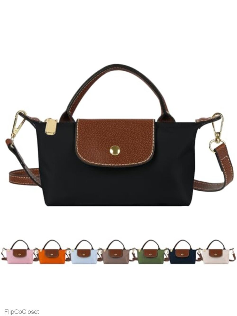 Mini Crossbody Shoulder Bag Nylon Adjustable Strap Women Everyday Use